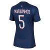 Maillot de Supporter Paris Saint-Germain 2023-24 Marquinhos 5 Domicile Pour Femme